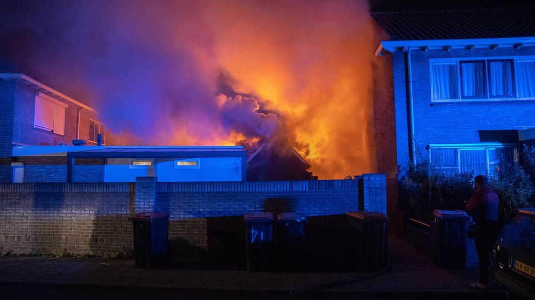 Bij de brand raakte niemand gewond