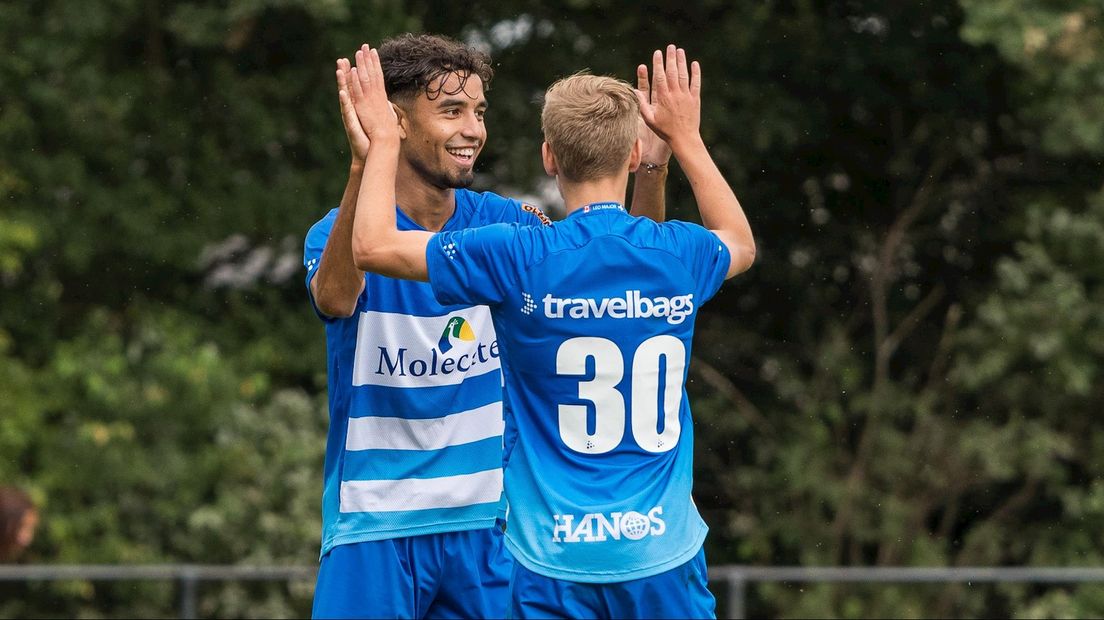 Jarni Koorman en Dean Huiberts scoorden voor Jong PEC Zwolle
