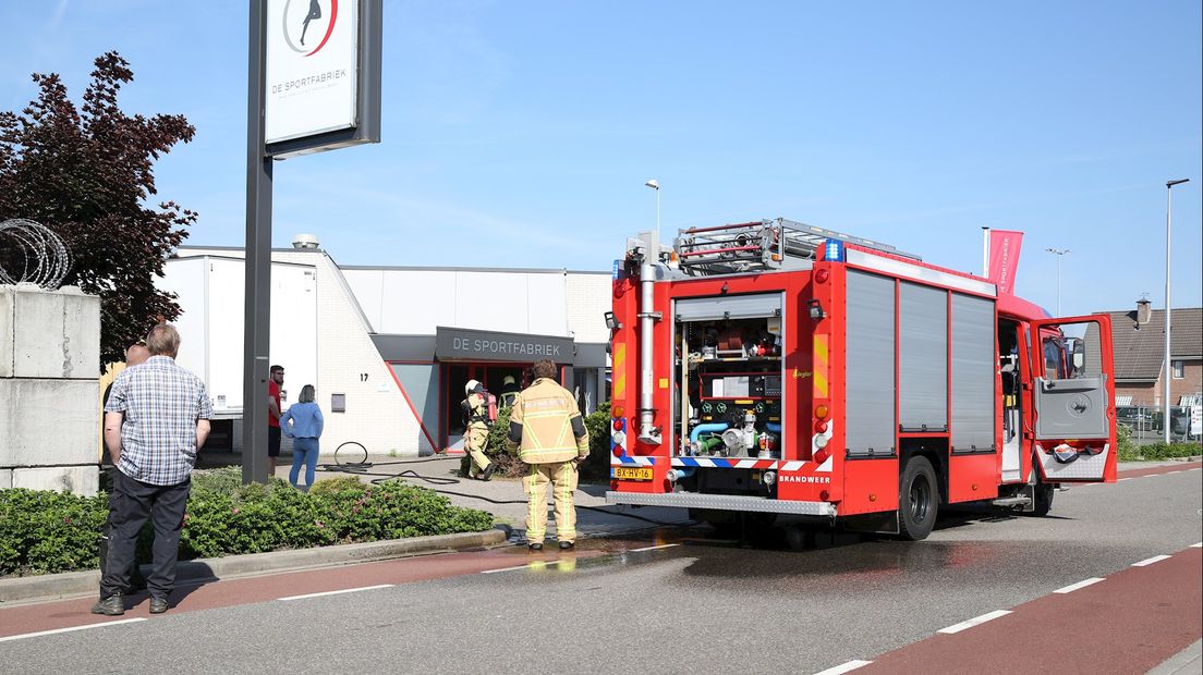 Brand in sauna sportschool De Sportfabriek Vriezenveen