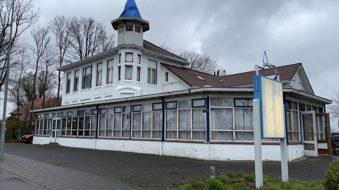 Het voormalige hotel, straks een opvangplek voor Oekraïense vluchtelingen