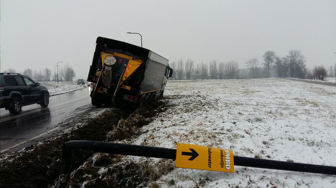 Vrachtwagen bij Papenkop