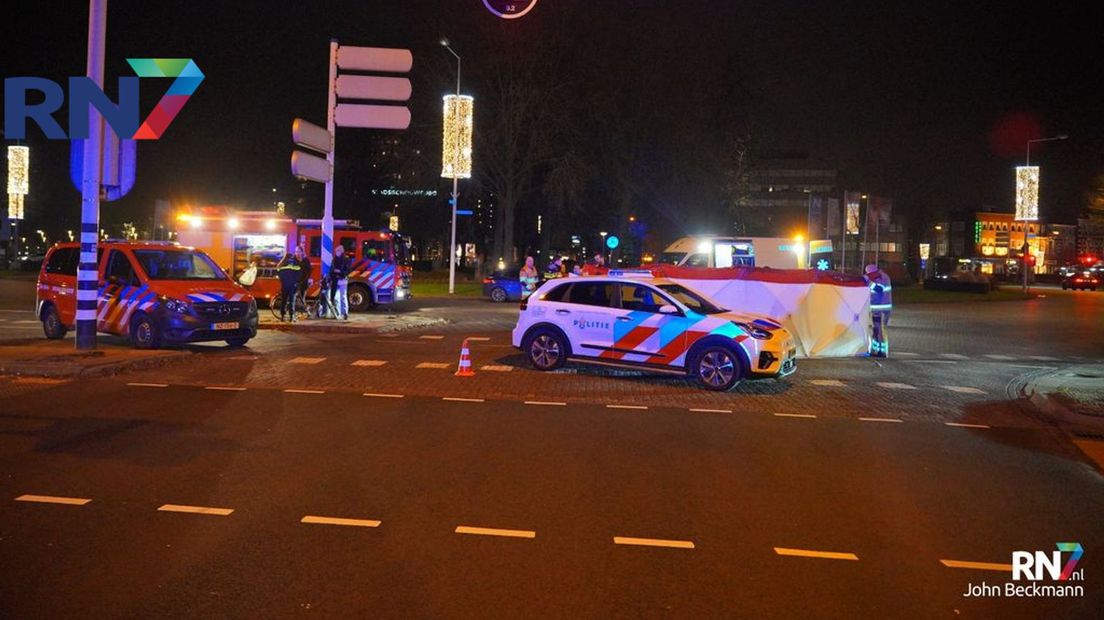 Weg afgesloten na ongeluk Keizer Karelplein