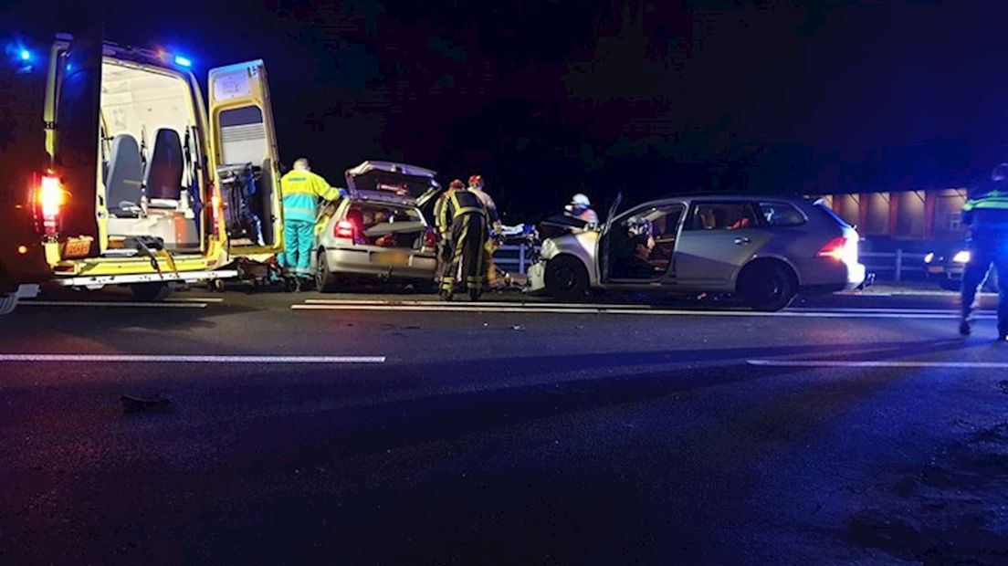 Meerdere gewonden bij frontale botsing in Albergen