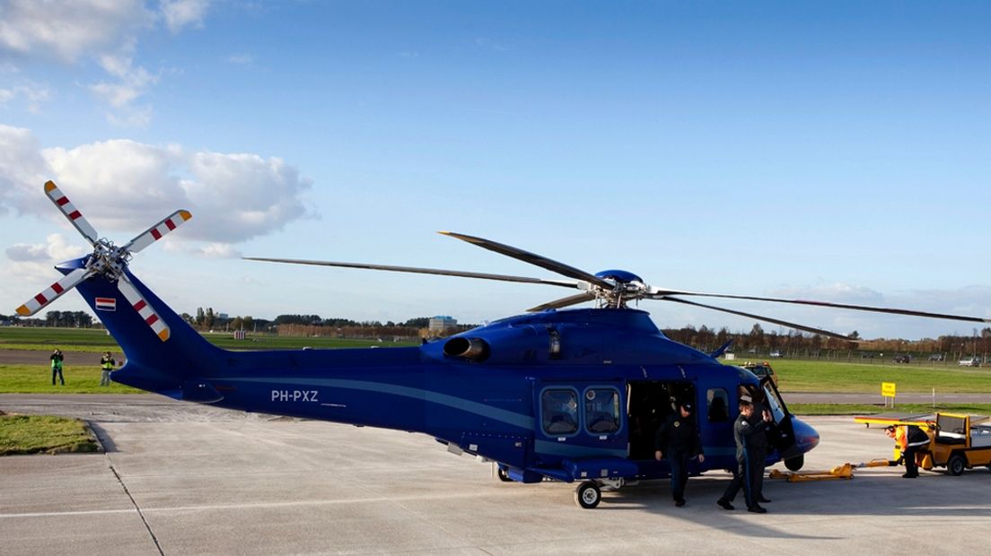 Eén van de twee grote politiehelikopters in Nederland. Archief.