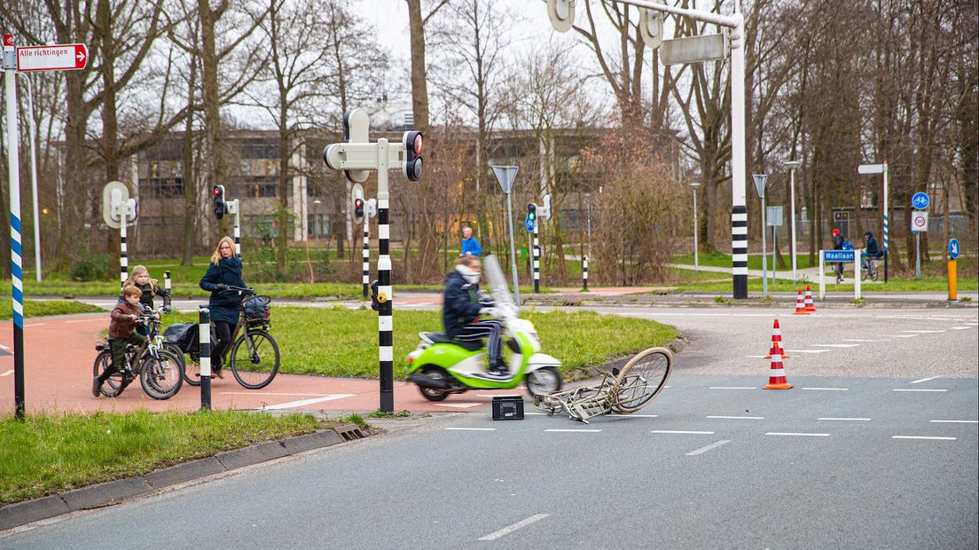 Een fietser raakte zwaargewond in Zwolle