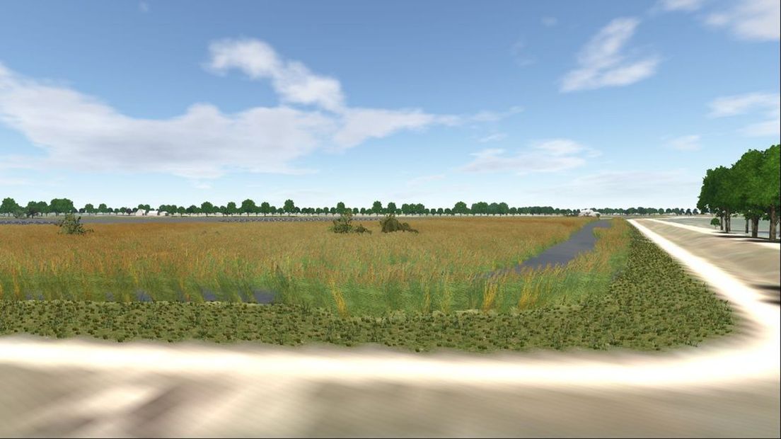 impressie drijvend zonnepark Wiek-II