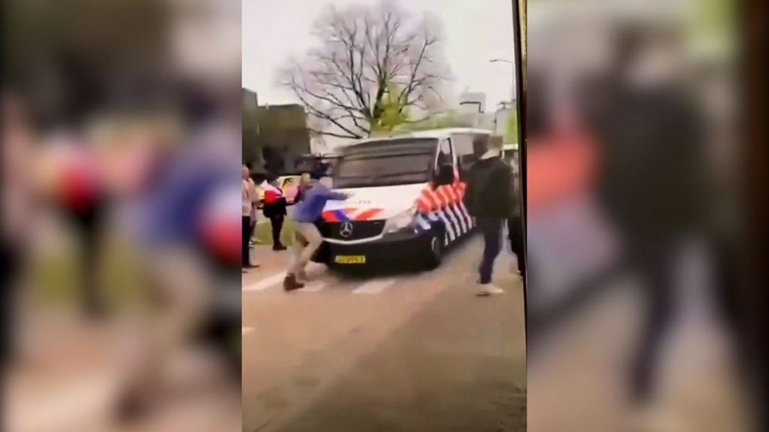 De man werd op een zebrapad geraakt.