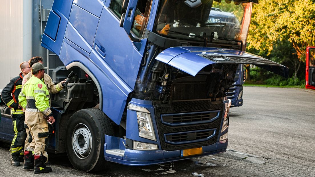 de oorzaak van de brand is onbekend