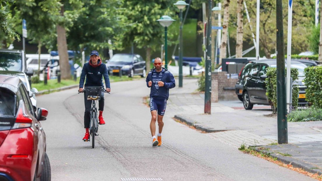 Van der Pal oan it draven, it lêste ûnderdiel fan de triatlon
