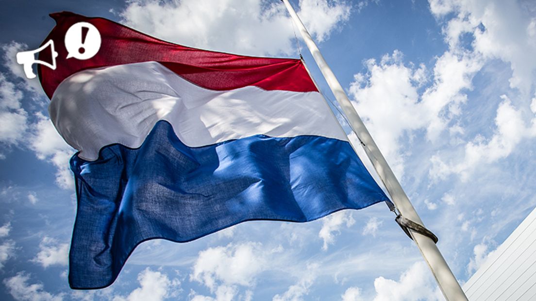 Hangt u de vlag buiten? Of blijft 'ie in de kast liggen? (Rechten: ANP / Rob Engelaar)