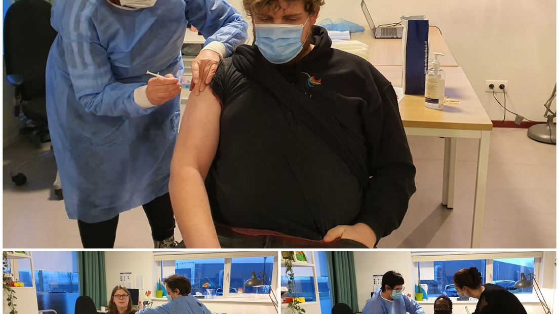 Eerste vaccinaties mensen met een beperking: 'Nu hopen dat we binnenkort weer alles mogen' - Omroep 