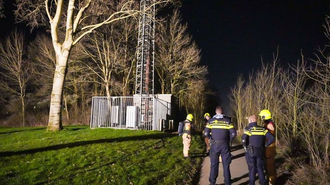 De brandweer heeft snel in kunnen grijpen.