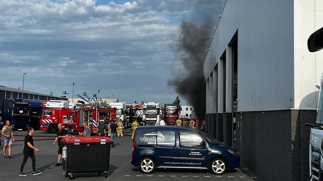 Brand Hoogeveen bedrijventerrein