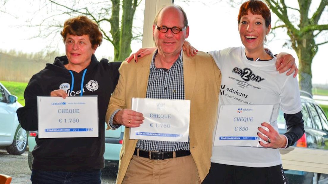 Opbrengst Stadshagenrun naar goede doelen