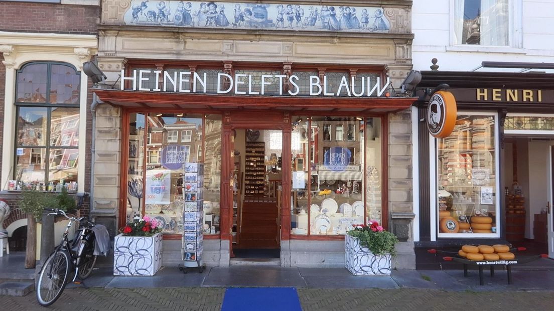 Heinen Delfts Blauw heeft drie winkels in Delft