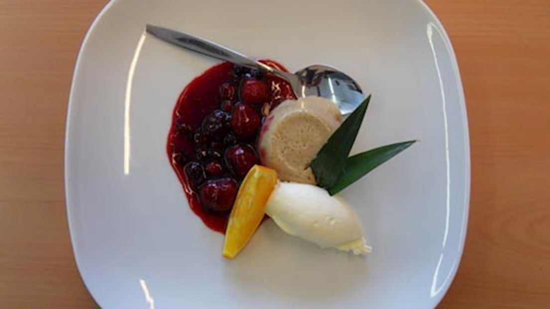 Panna cotta met rood fruit