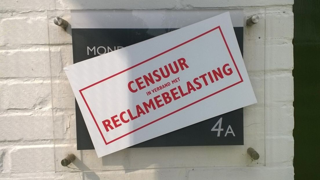 Er is veel verzet in Winschoten tegen de reclamebelasting