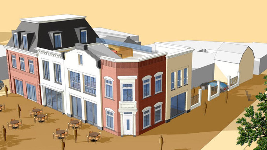 Een artist impression van hoe het centrum eruit moet komen te zien.
