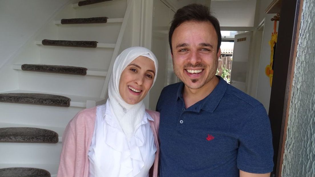 Redwan kwam in 2015 voor de oorlog uit Syrië gevlucht en woont nu in een sociale huurwoning in Asperen (archief)