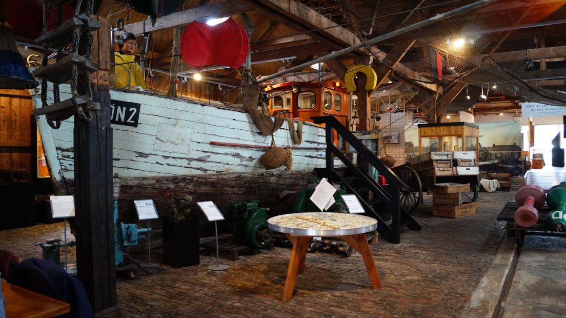 Een deel van de collectie van Visserijmuseum Zoutkamp