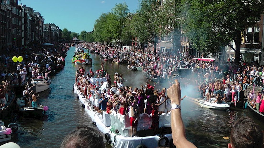 Canal Parade in Amsterdam