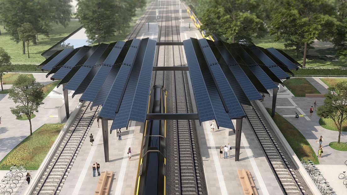 Het nieuwe NS-station Delft Campus