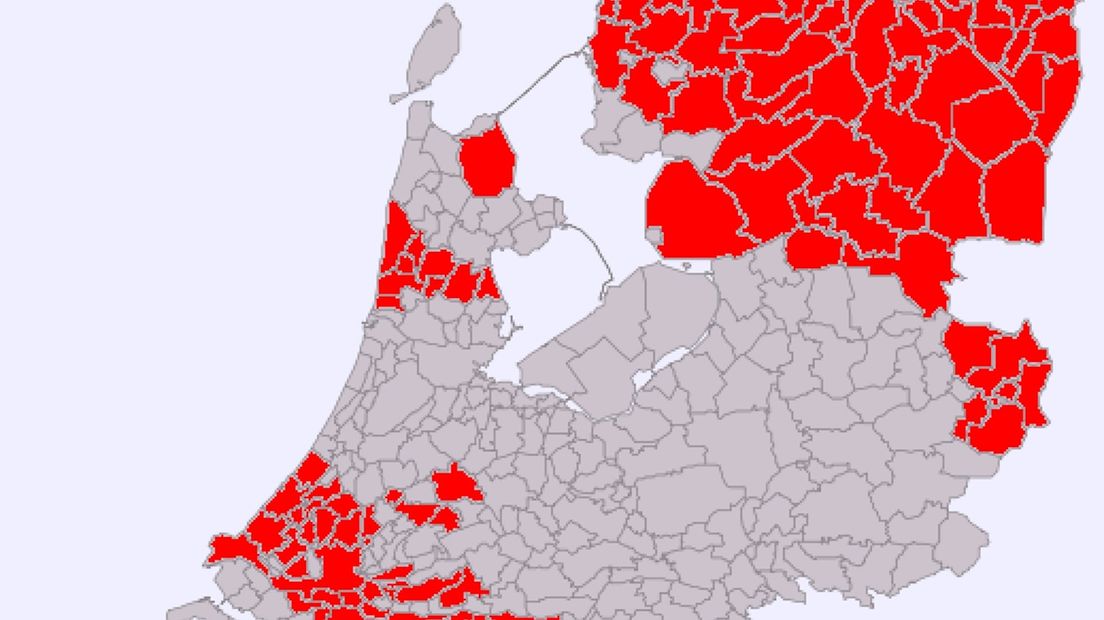 Beoogde CO2 opslaggebieden