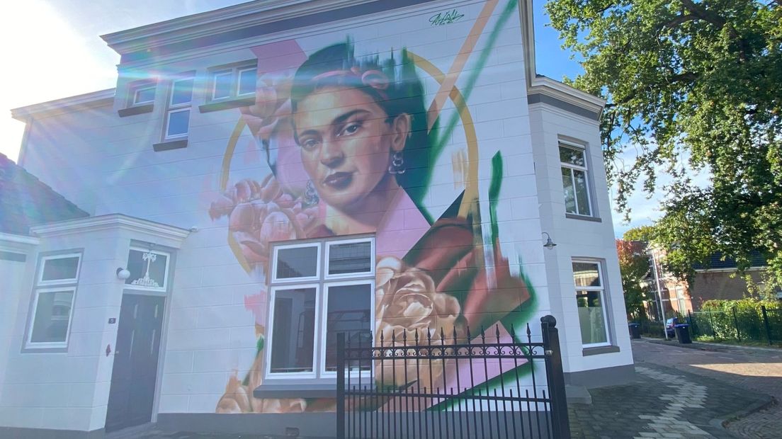 Muurschildering Kahlo