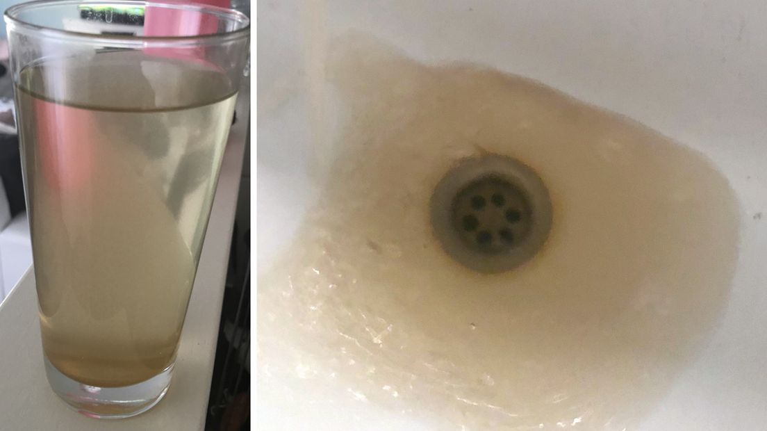 Bruin water uit de kraan