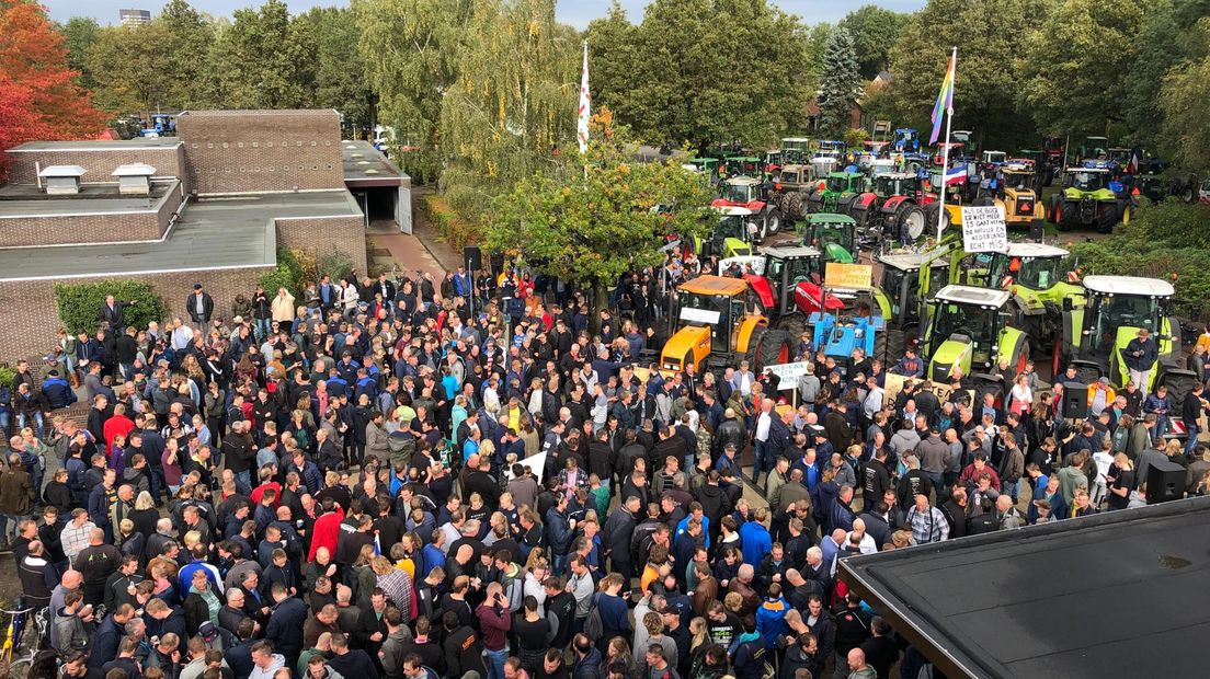 Boerenprotest 14 oktober 2019 provinciehuis Assen