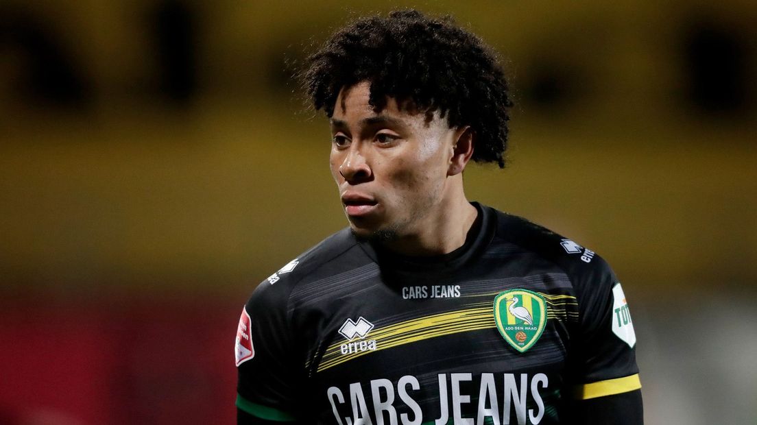 Vicente Besuijen tijdens zijn laatste wedstrijd voor ADO Den Haag