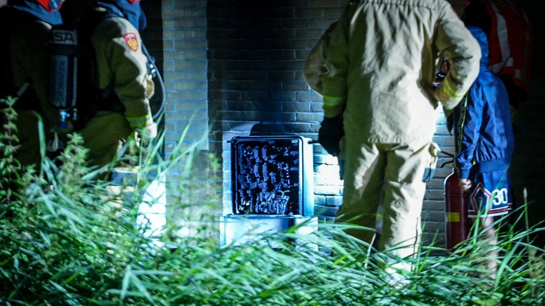 De brand ontstond in deze verdeelkast voor straatverlichting
