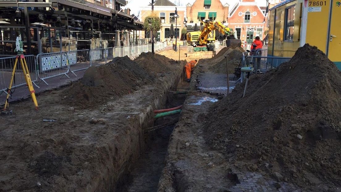 Werkzaamheden op de Groote Markt begonnen