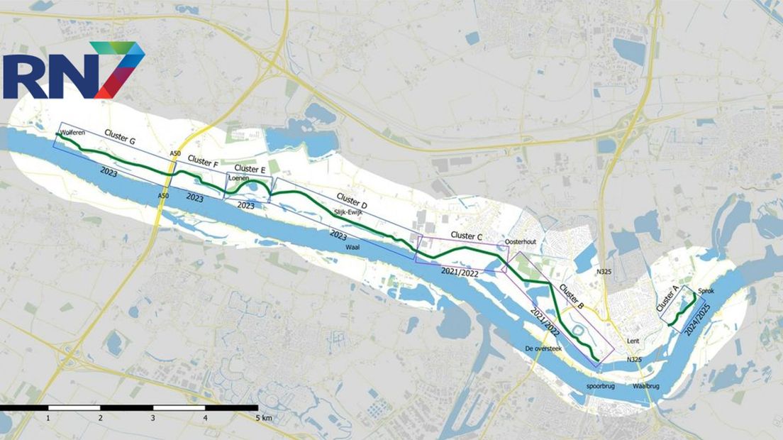 D66 Overbetuwe zet vraagtekens bij advies wegrichting Waaldijk - Omroep Gelderland