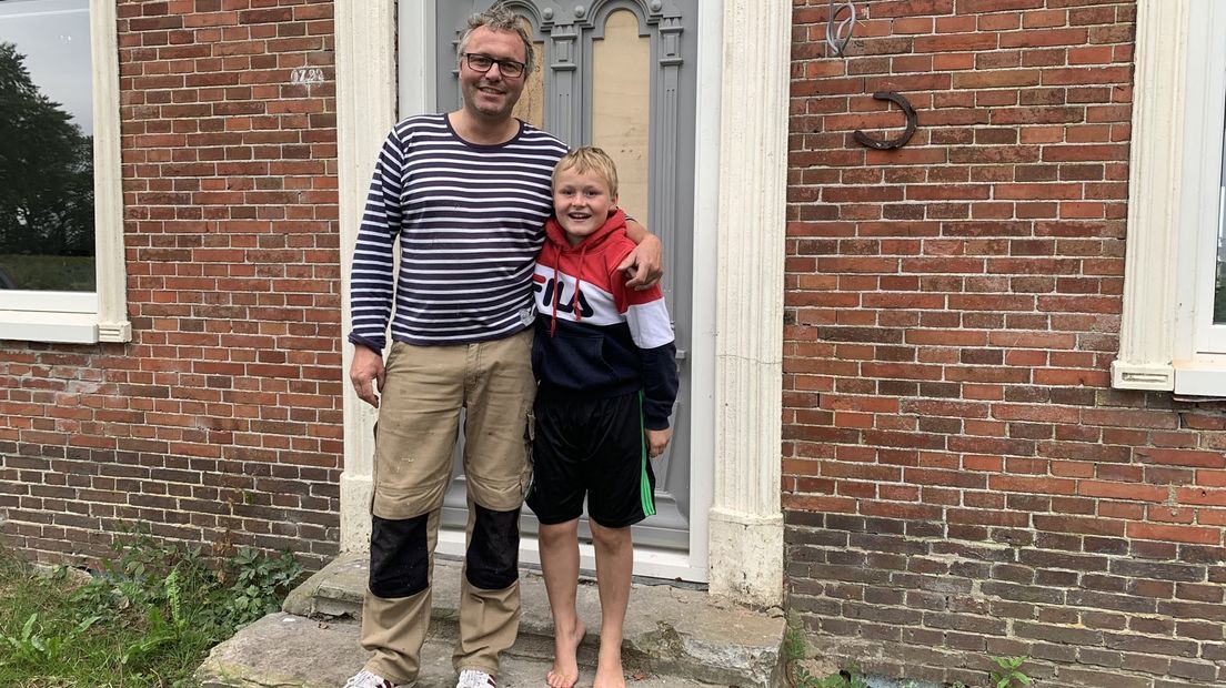 Arne-Jan Bugel met zijn zoontje