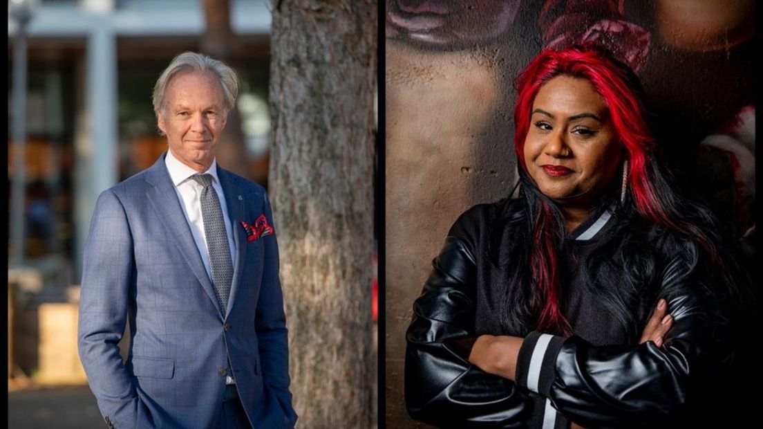 Jeroen Joon (VVD) en Sunita Biharie (SP)