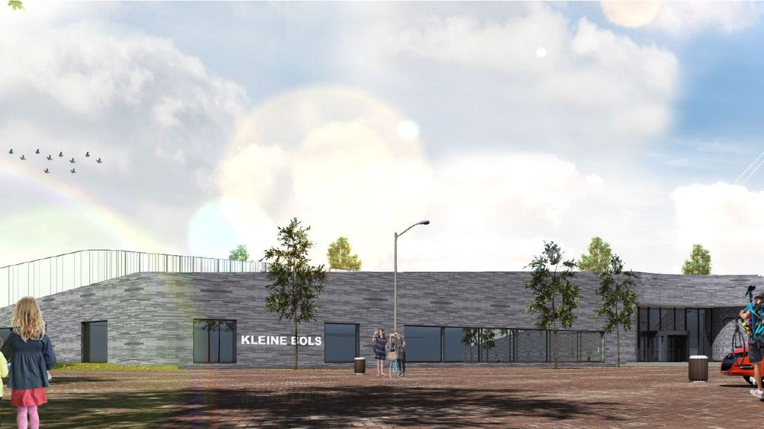 Er moet opnieuw gekeken worden naar de plannen voor de kunstijsbaan en het zwembad (Rechten: Alynia Architecten)