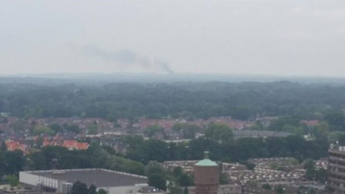 Rookpluim bij de A1