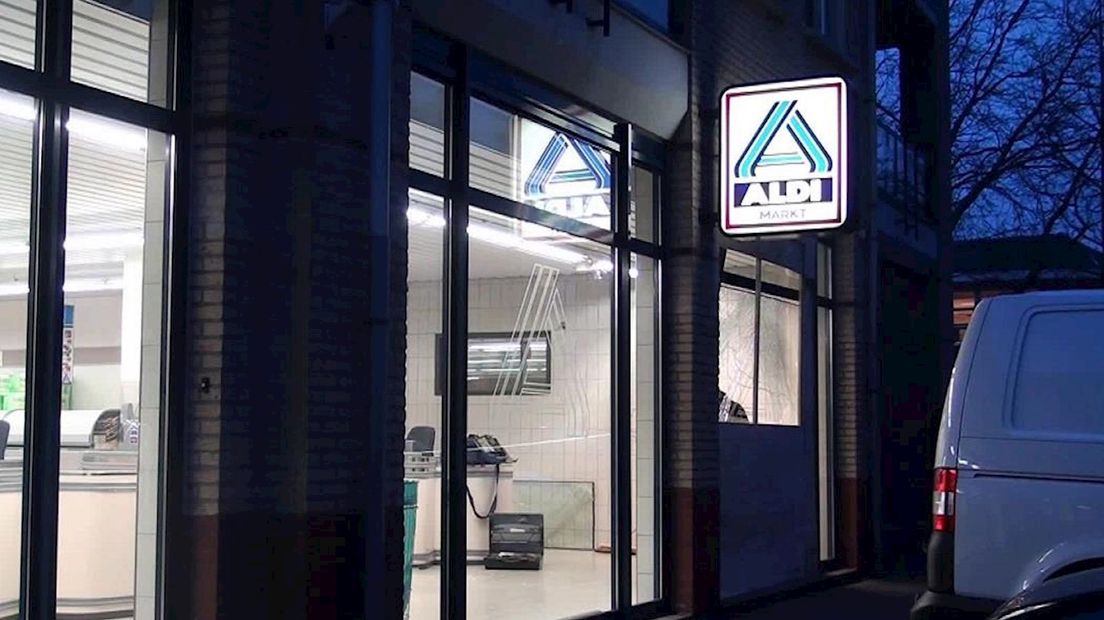 Snelkraak bij Aldi in Schalkhaar
