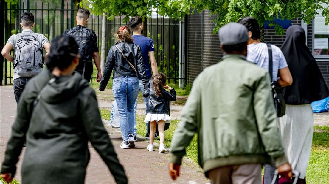 Asielzoekers, foto ter illustratie