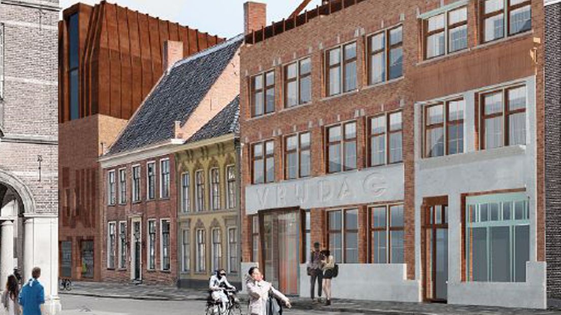 Een impressie van de nieuwbouw van kunstencentrum Vrijdag