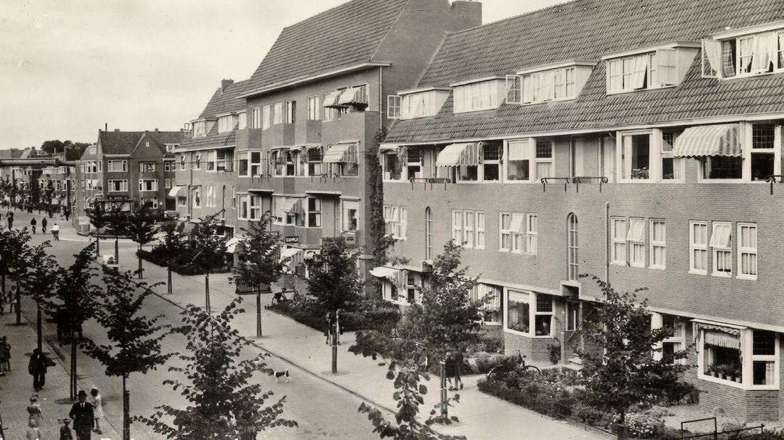 De Parkweg in Groningen in 1944