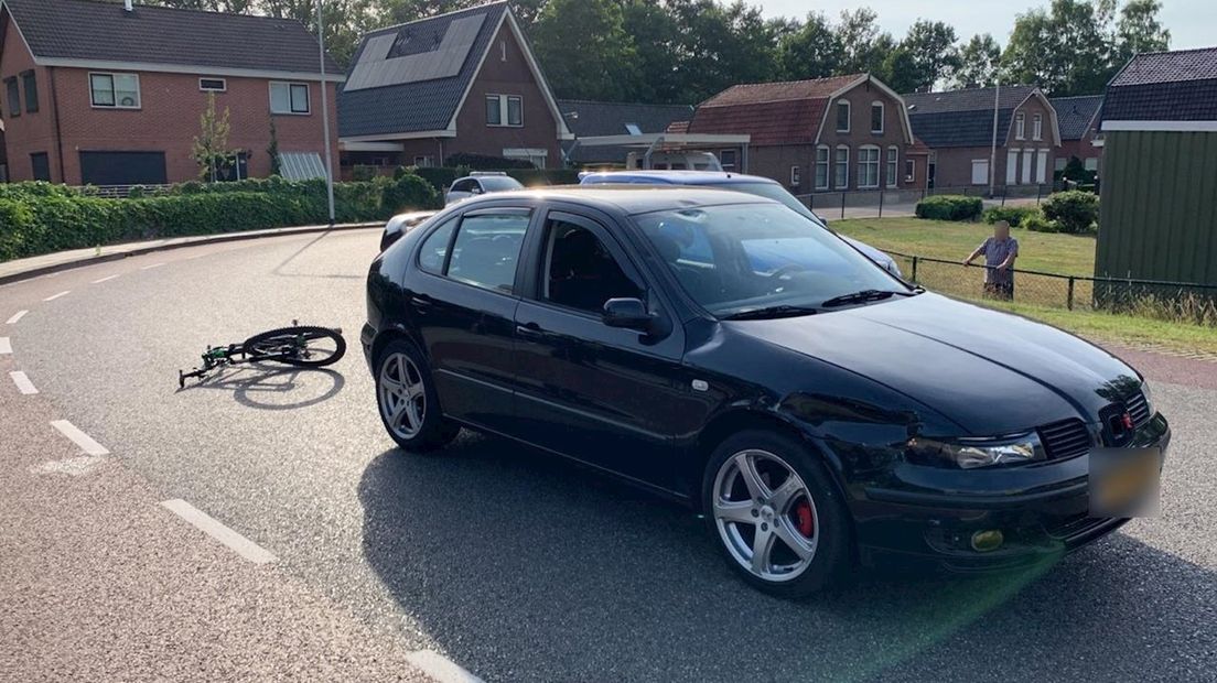 De fietser raakte gewond bij het ongeval
