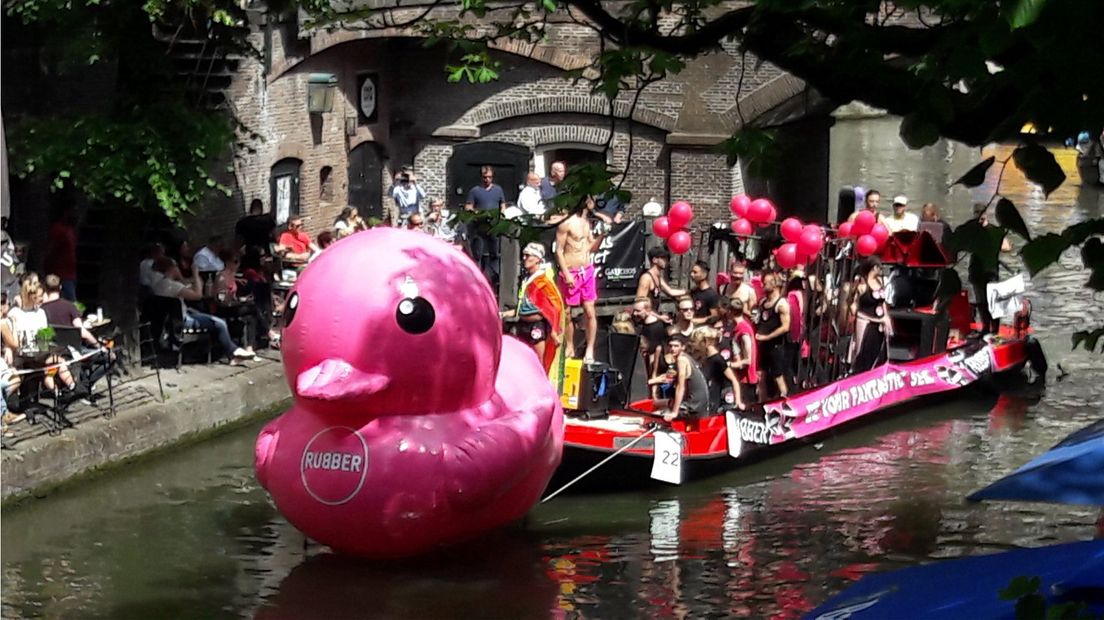 Canal Pride Utrecht vorig jaar.