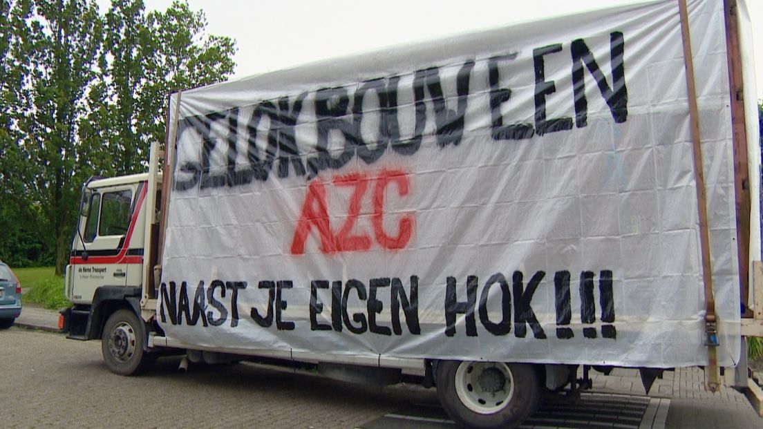 Protest tegen komst azc in gemeente Borsele