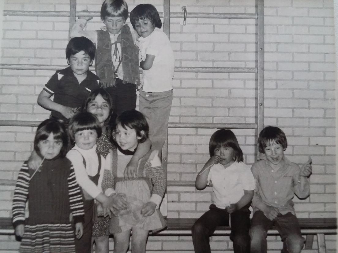 De Chileense vluchtelingenkinderen toen zij net in Dordrecht waren