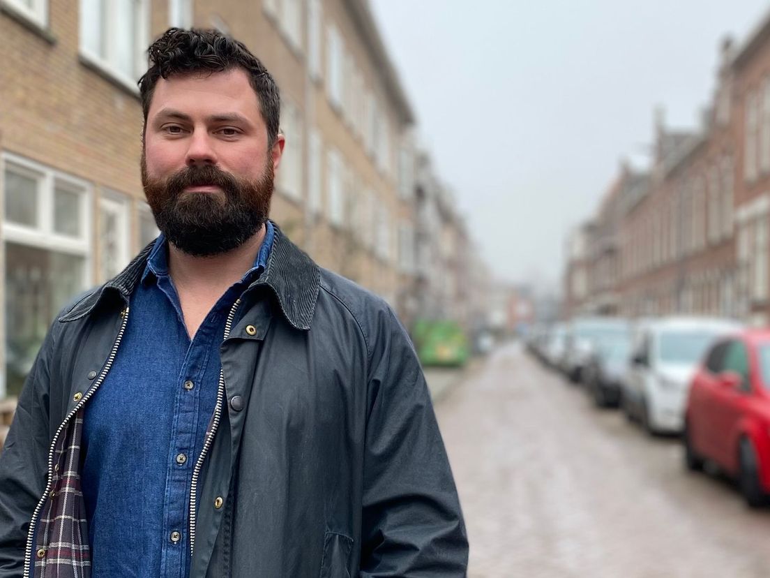 Kevin van Eikeren in de Wolphaertstraat, Oud-Charlois