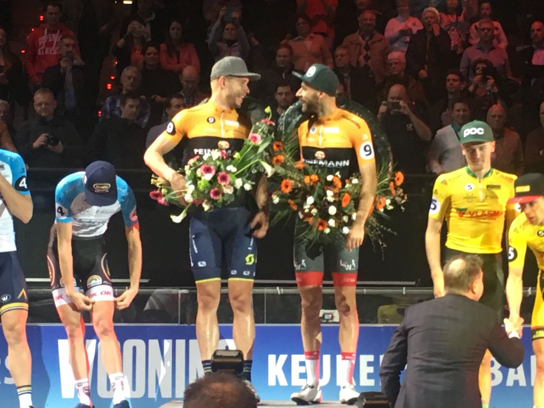 Op Roger Kluge (links op de foto) en Christian Grasmann stond geen maat