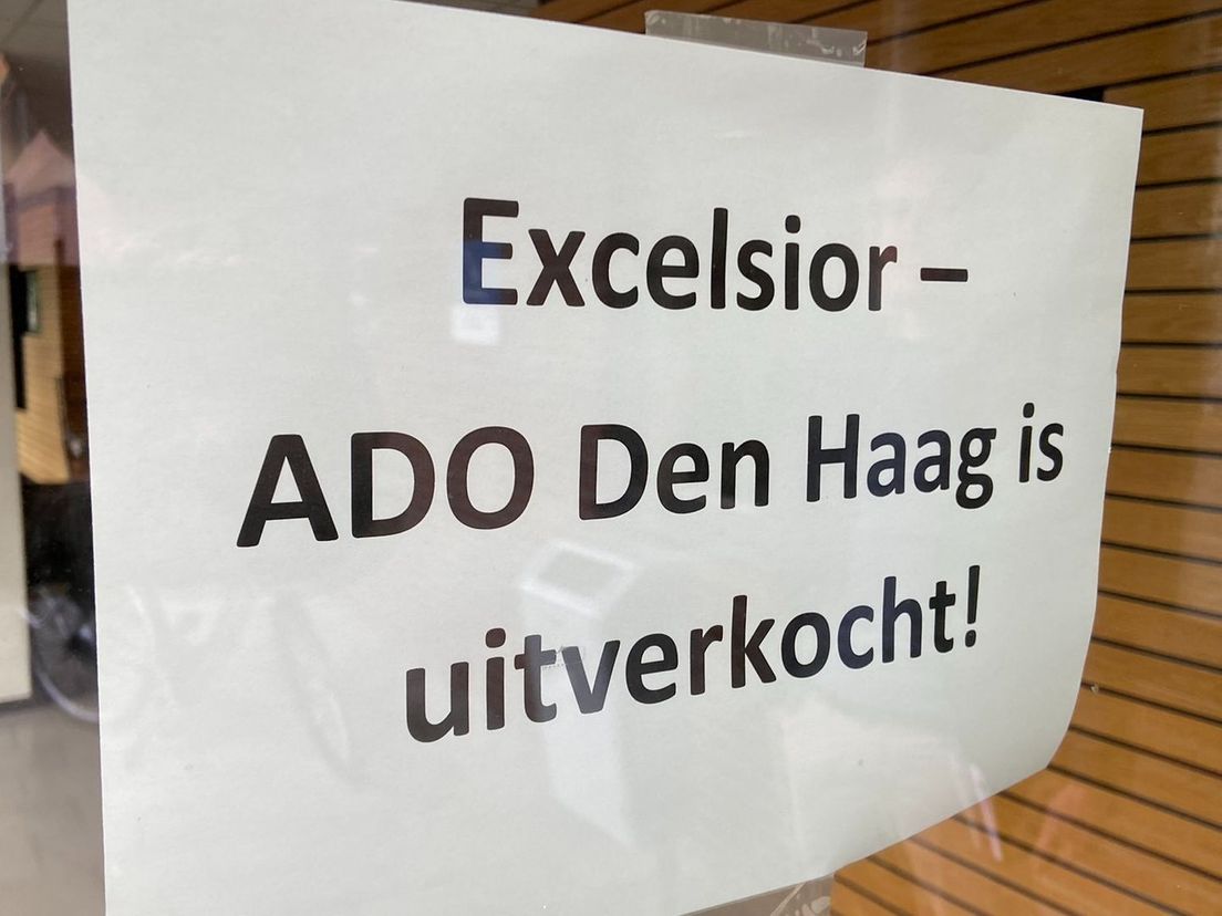 Er zijn geen kaarten meer te krijgen voor het nacompetitieduel Excelsior-ADO Den Haag