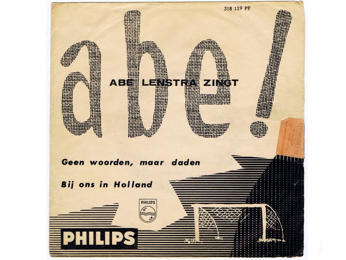 Singletje van de zingende voetballer Abe Lenstra uit 1958.